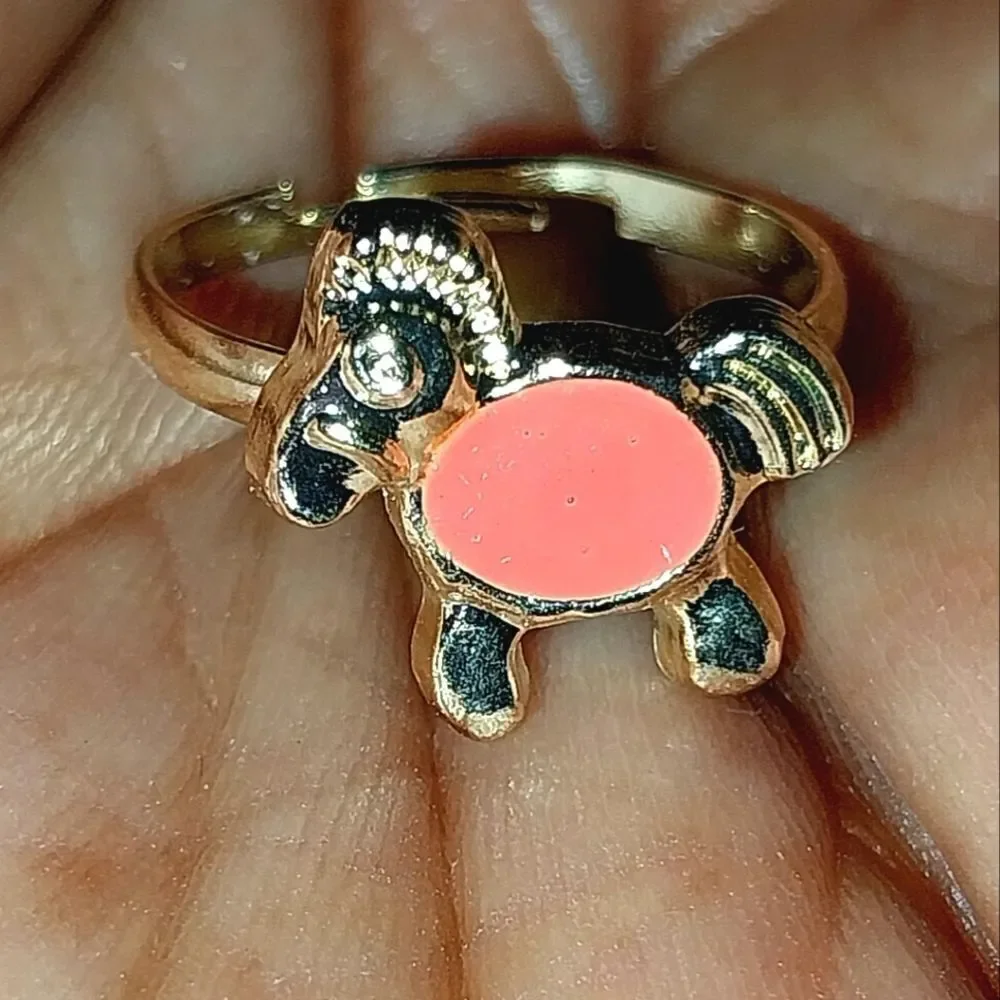 Super cute girls jeweled adjustable ring